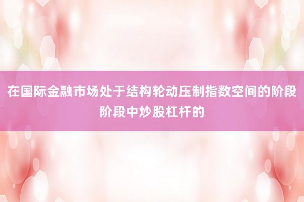 在国际金融市场处于结构轮动压制指数空间的阶段阶段中炒股杠杆的
