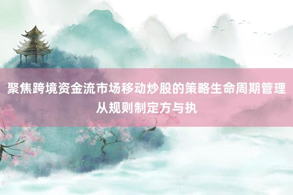 聚焦跨境资金流市场移动炒股的策略生命周期管理从规则制定方与执