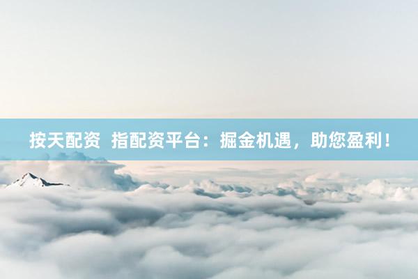 按天配资  指配资平台：掘金机遇，助您盈利！
